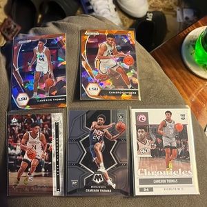5 card Cameron Thomas RC lot